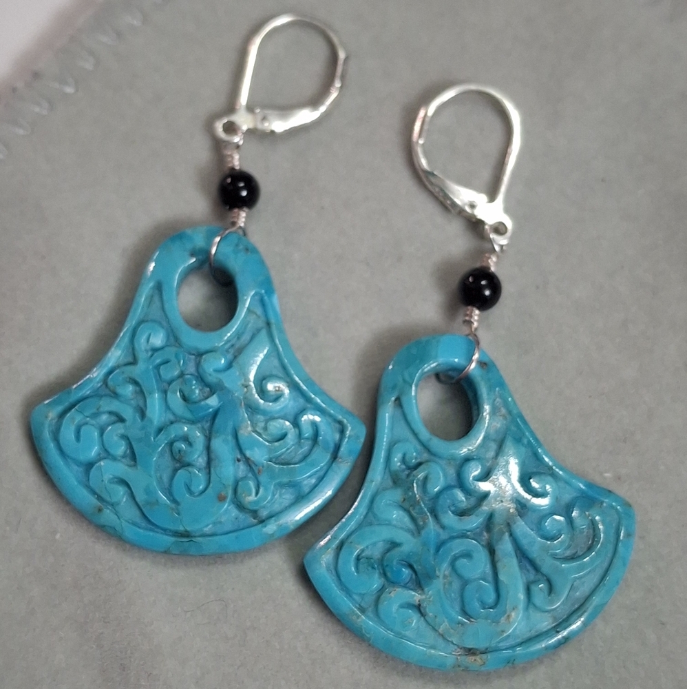 Jay King Turquoise Dangle Earrings